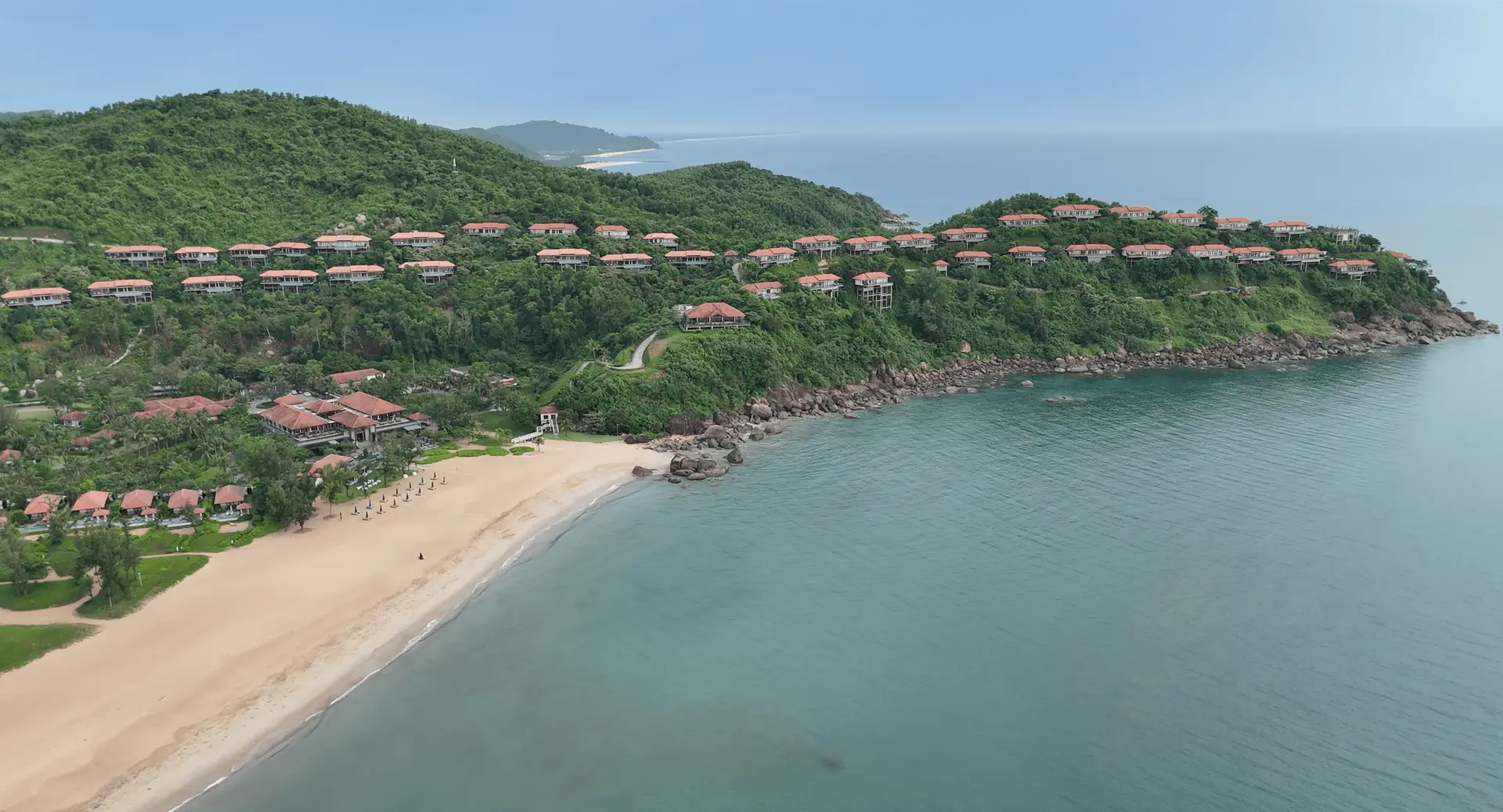 A luxury retreat above the coastline at golden hour